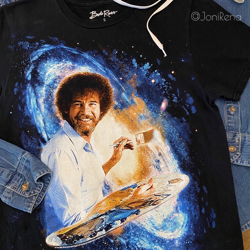 👨‍🎨🎨 BOB ROSS T-shirt!! 🤩 - Picture 3 of 6